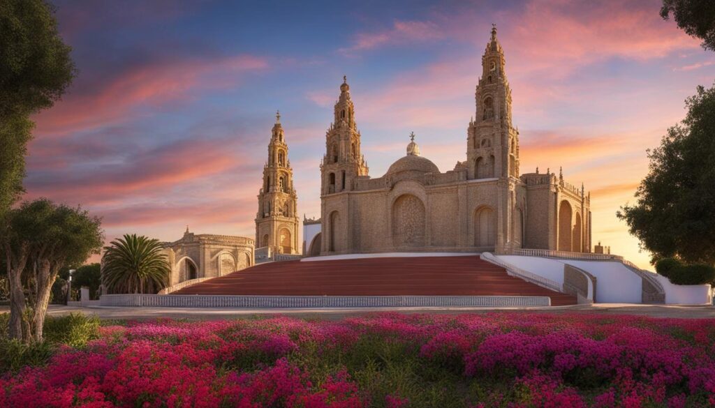 Monumento a la Virgen del Rocío en Huelva