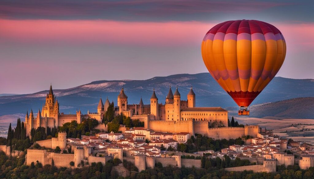 Paseo en globo en Segovia