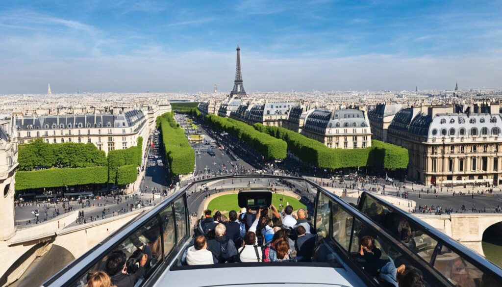 Usar el bus turístico en París