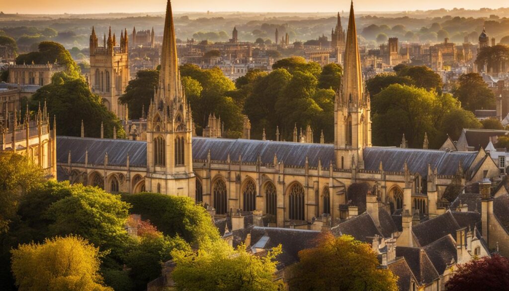 vistas panorámicas de Oxford