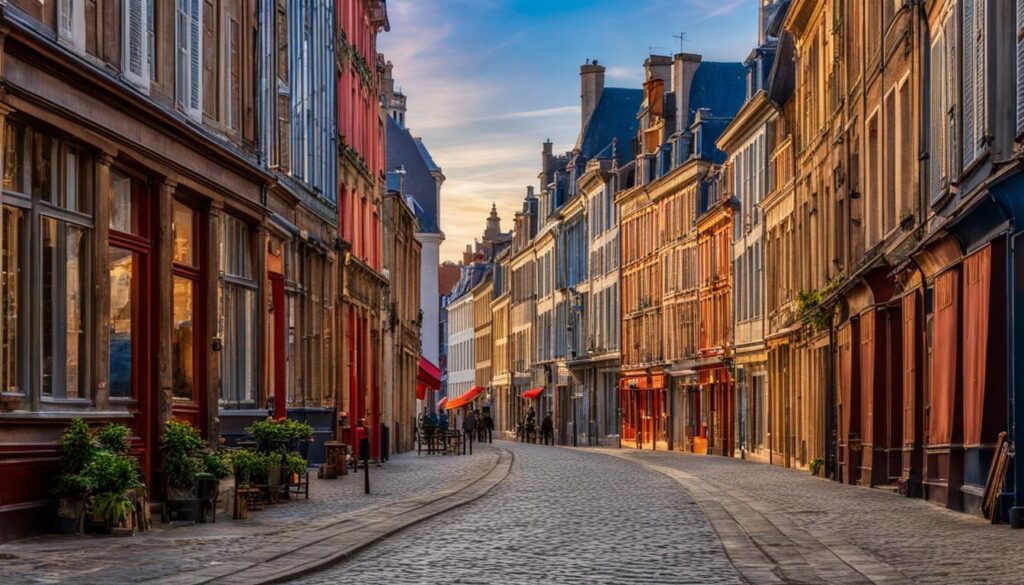 Vieux-Lille y rue des Vieux Murs
